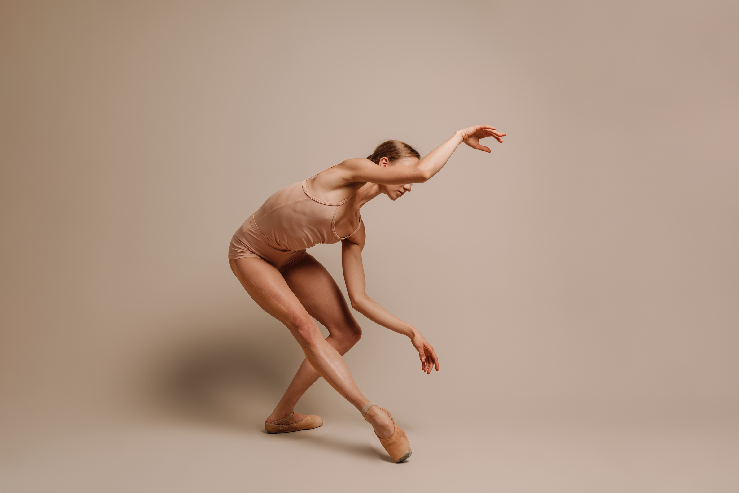 Young Woman Ballet Dancer Performing